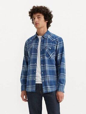 K-192 Levi's Men's XXL Classic Standard Fit Western Shirt Chambray